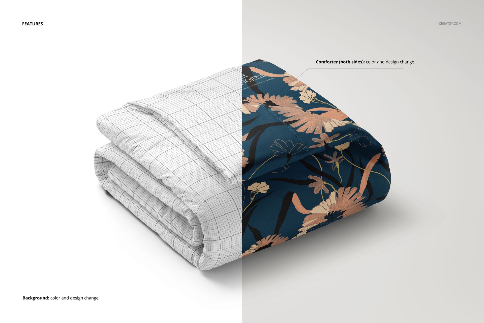 Microfiber Comforter Mockup Set - mockup screenshot 3