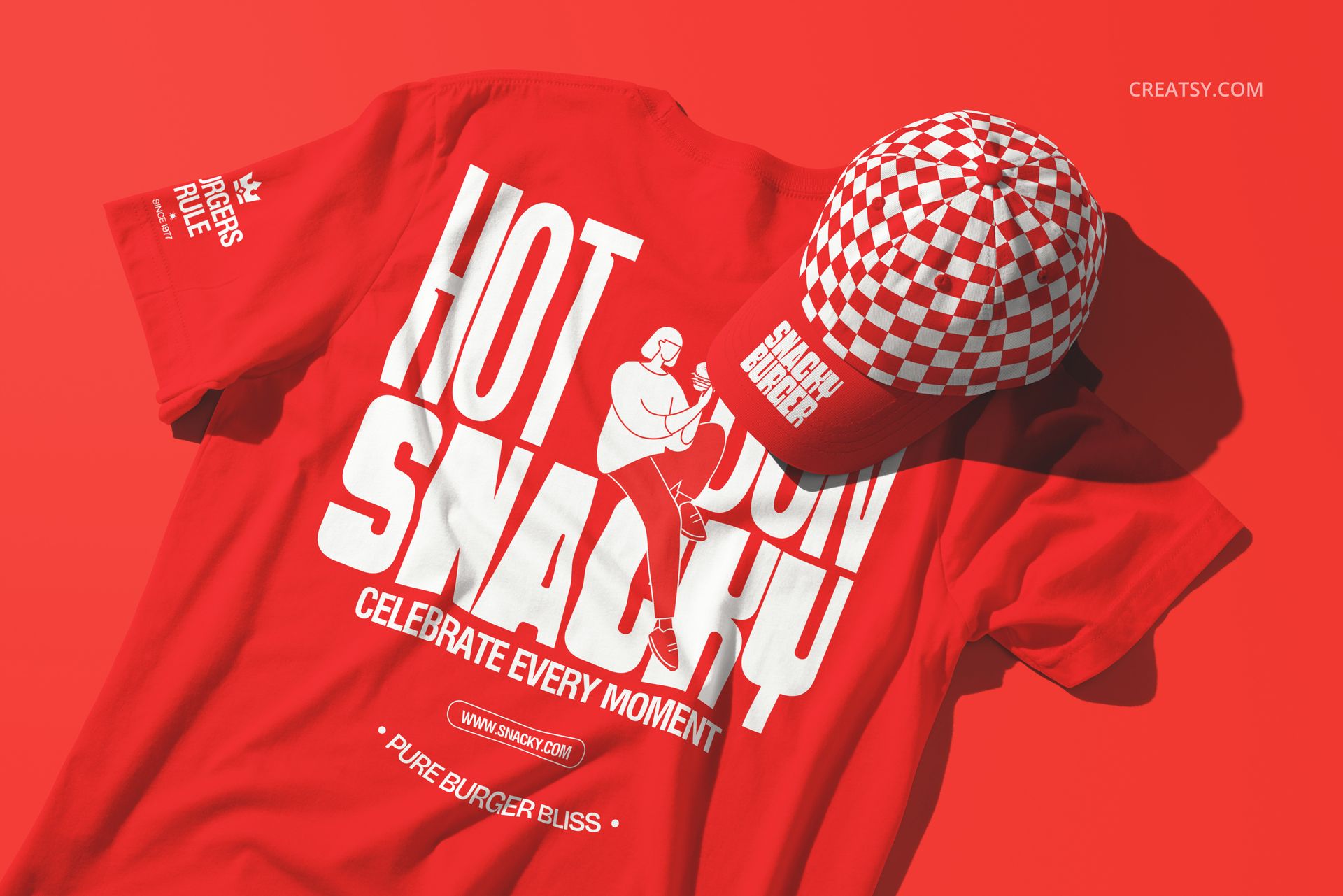 T-shirt & Cap Branding Kit Mockup