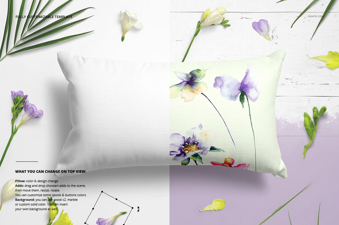 Rectangular Pillow Mockup Set - mockup screenshot 5