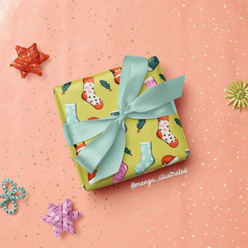 Santa & Socks by Katie Valentine - Files in Use example