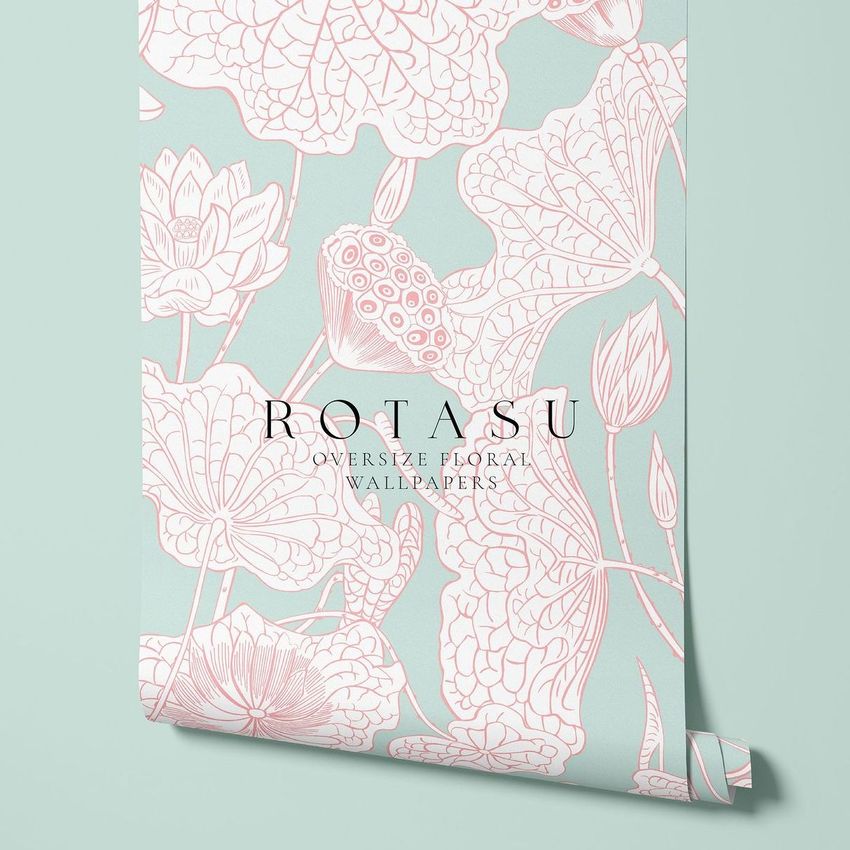 Lotus florals by Tashi Studio - Files in Use example
