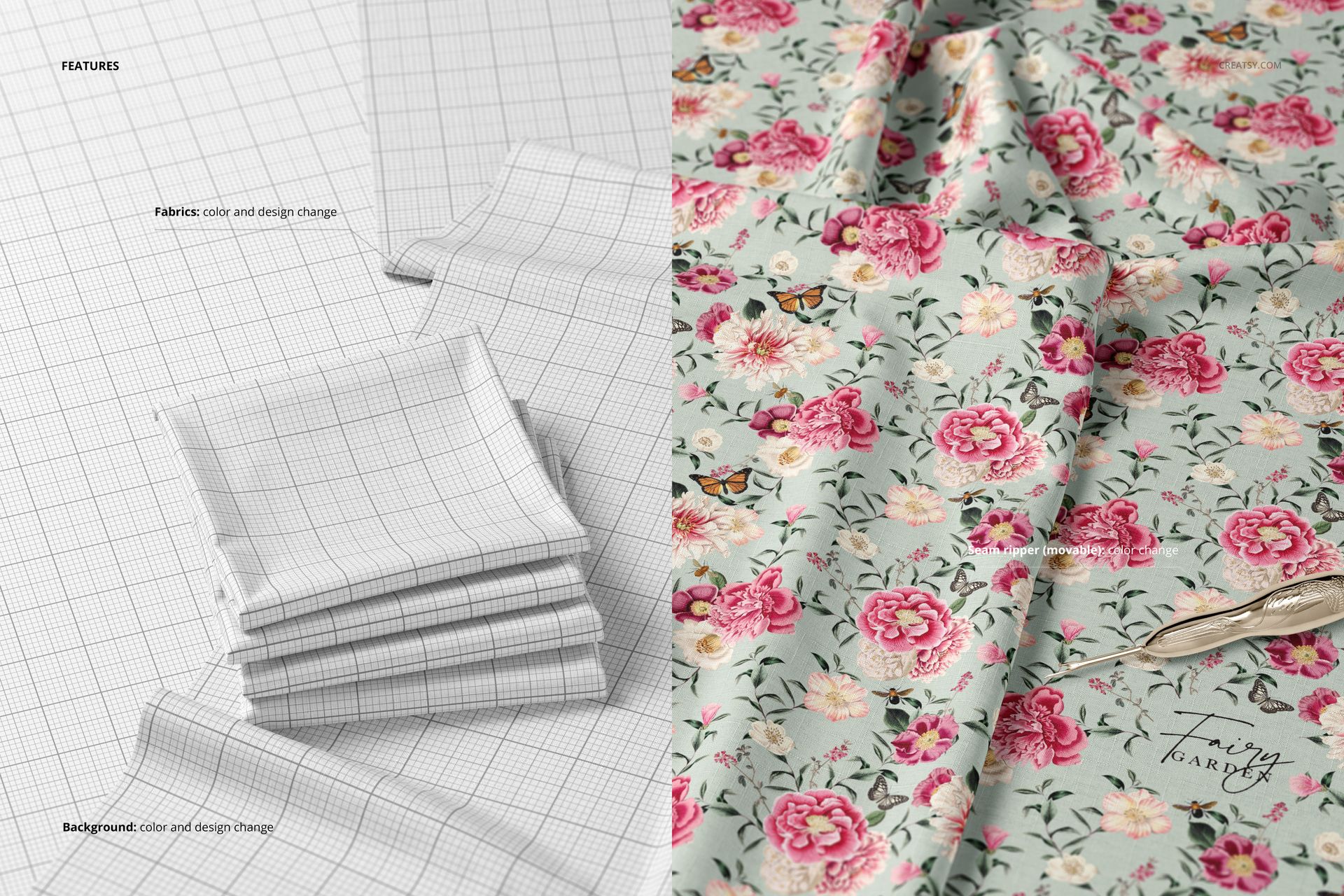 Folded Fabrics Mockup (28/FFv.6) - mockup screenshot 3