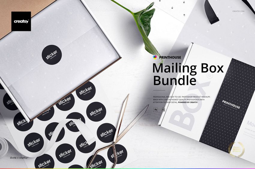 Mailing Box Mockup Bundle - mockup screenshot 1