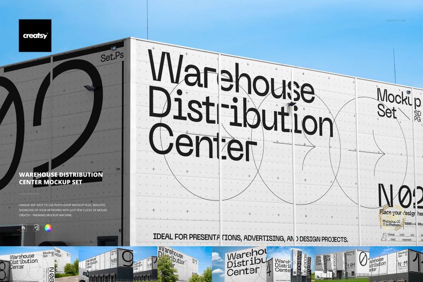 Warehouse Distribution Center Mockup Set - mockup screenshot 1