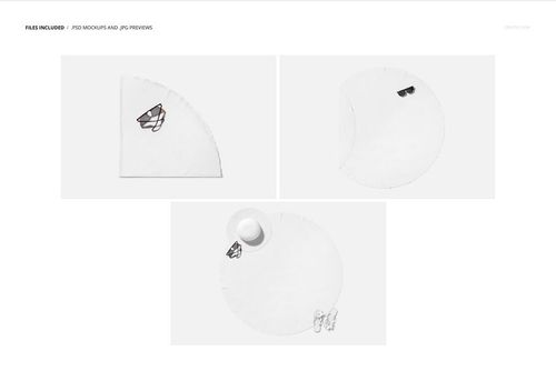 Round white microfiber beach towel mockup shown from top view, displayed with sunglasses and sandals on a plain background.