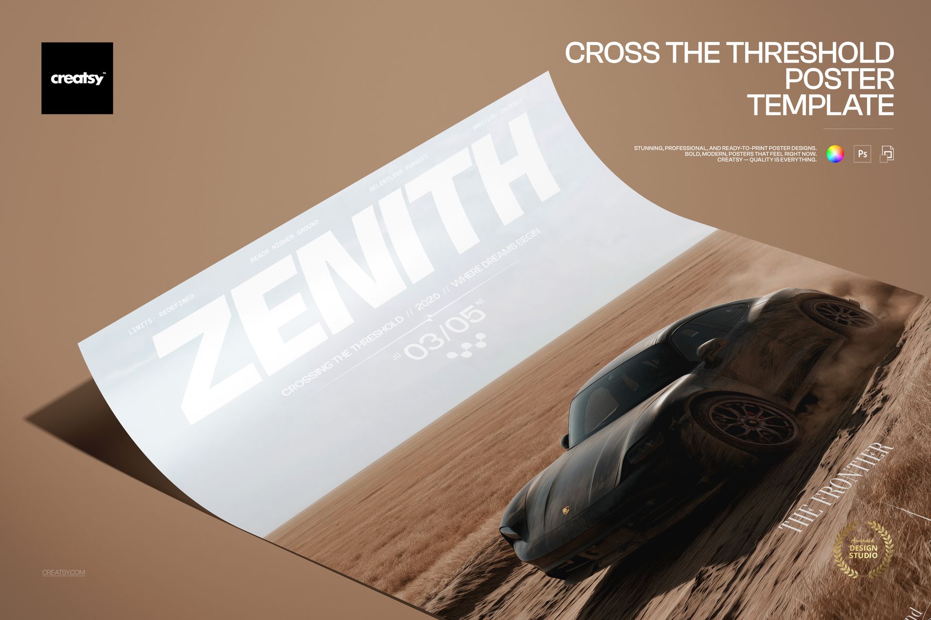 Cross The Threshold Poster Template