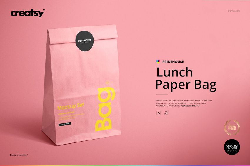 Lunch Bag Mockup Set - mockup screenshot 1