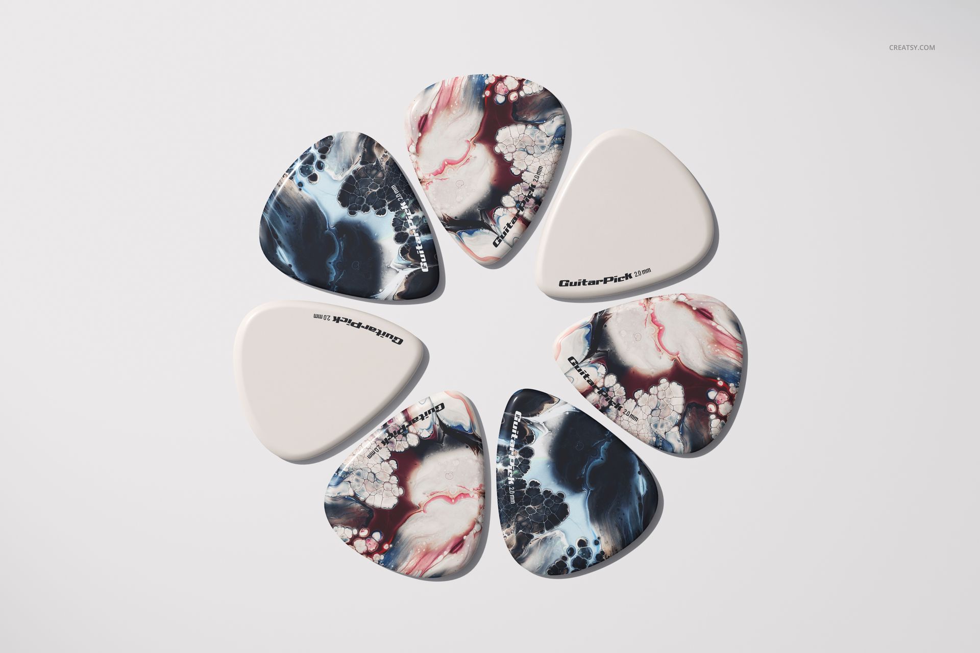 Guitar Pick Mockup Set - mockup screenshot 7