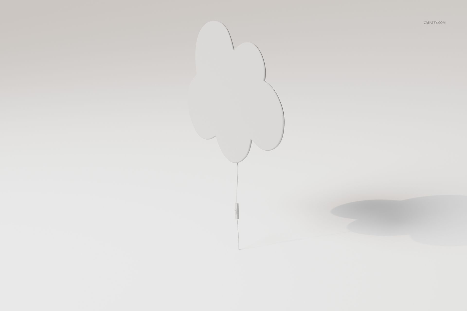 Cloud Shaped Night Light 3D Model - mockup screenshot 3