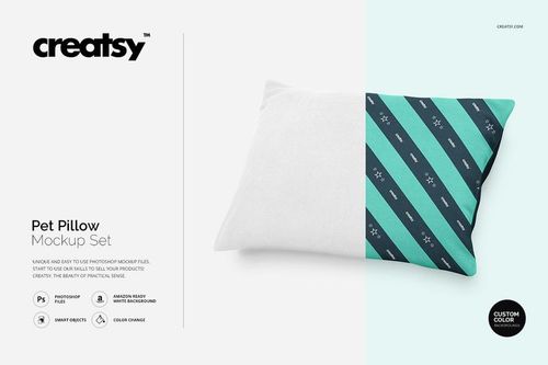 Pet Pillow Mockup Set - mockup preview 1