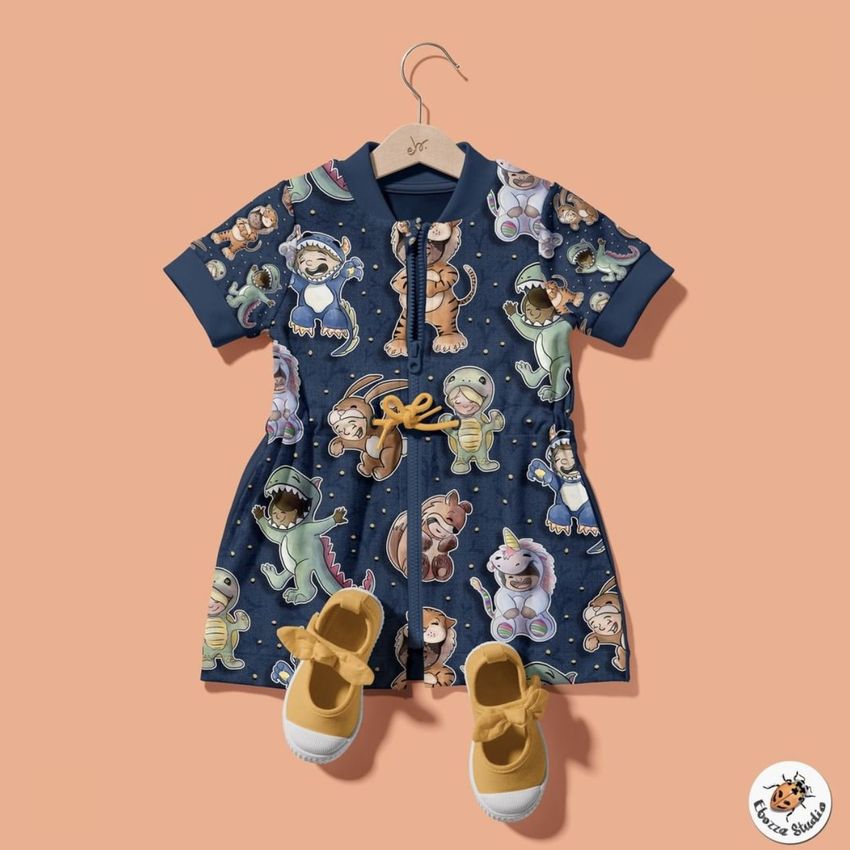 Animal's Costume for Kids by Elaine Bozza - Files in Use example