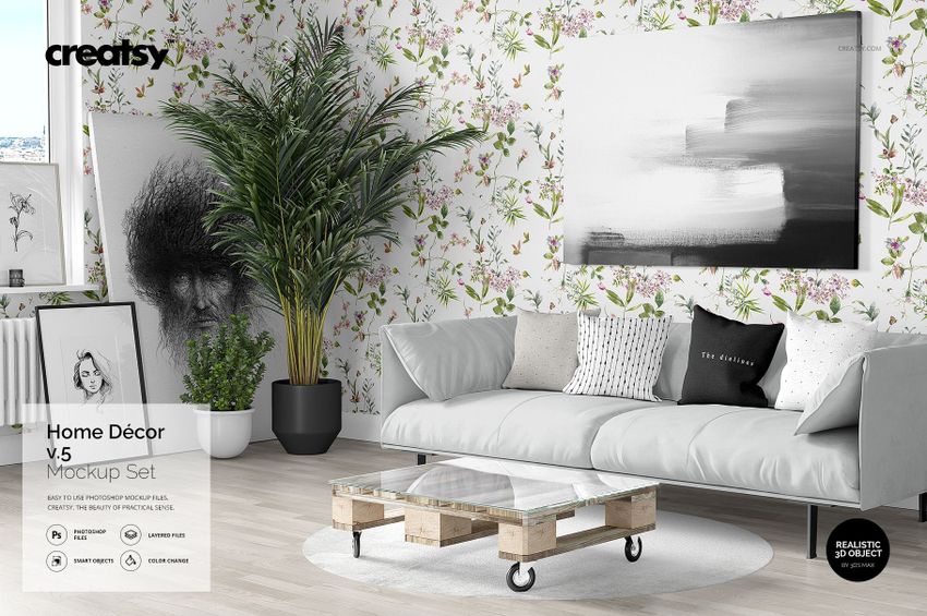 Home Décor Mockup v.5 - mockup screenshot 1