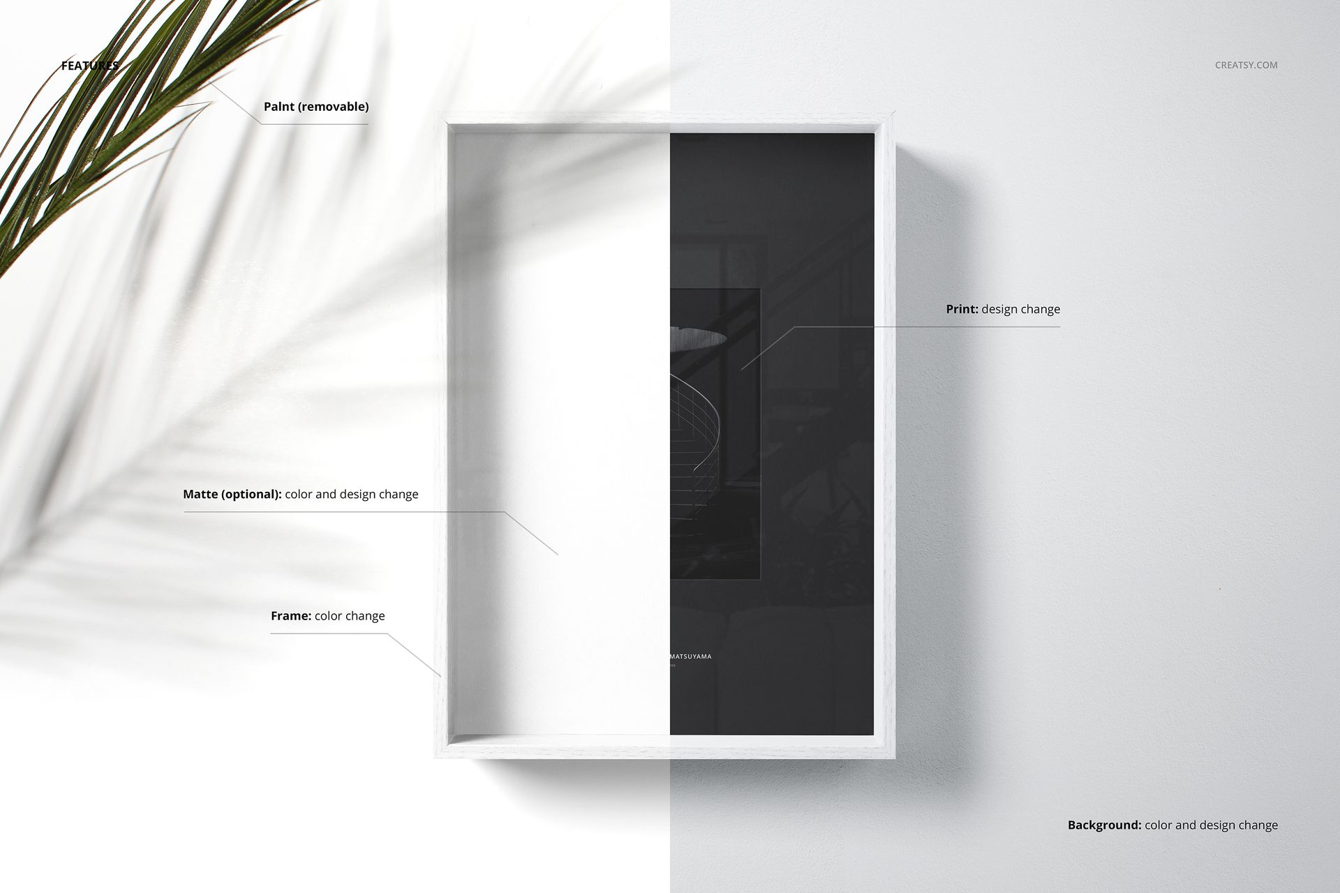 Wooden Picture Frame Mockup Set - mockup screenshot 3