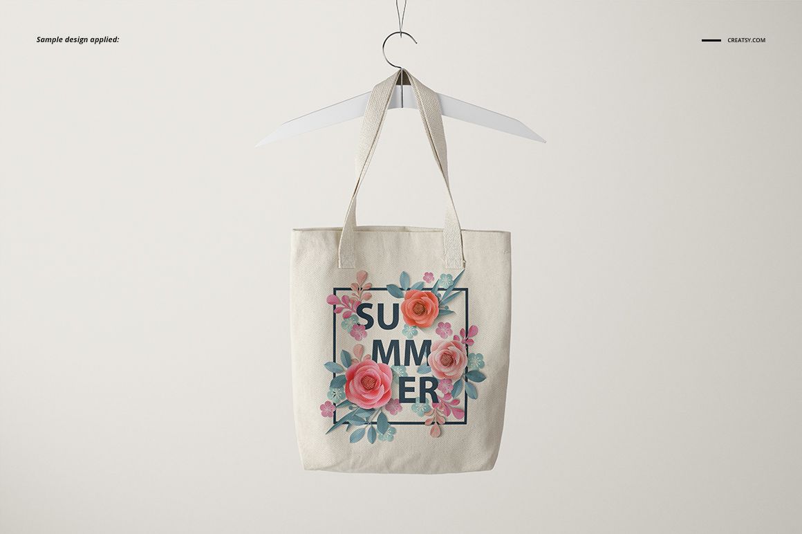 Polyester Tote Bag Mockup Set - mockup screenshot 4