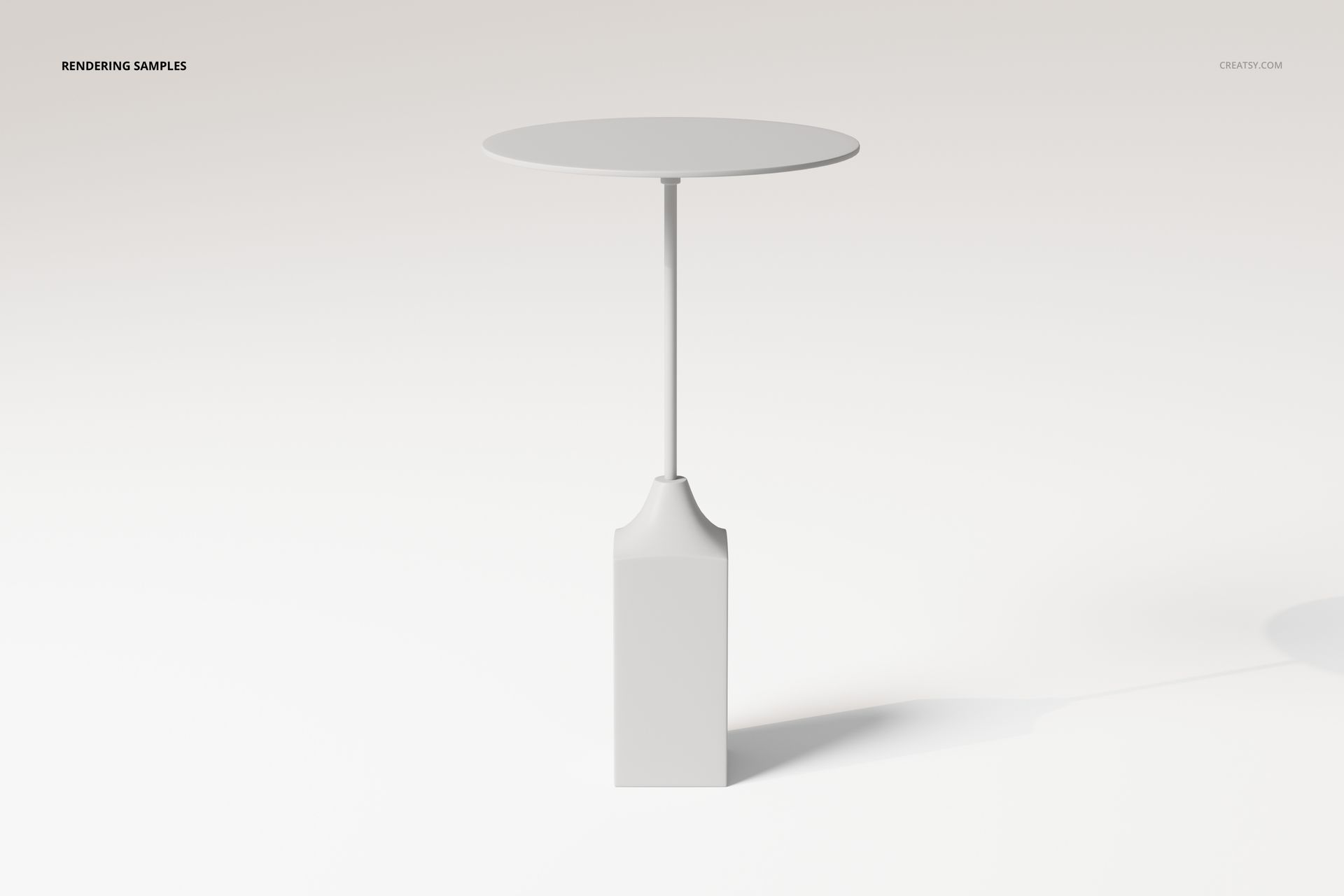 Modern Pedestal Coffee Table 3D Model - mockup screenshot 2