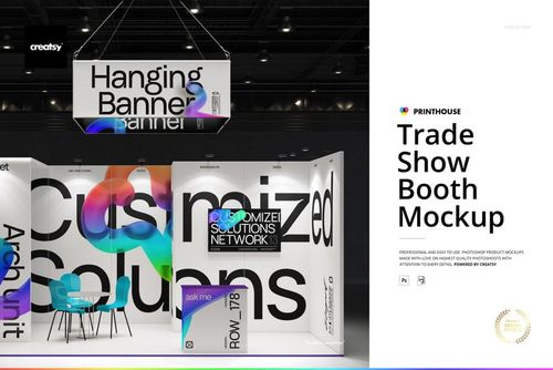 Trade Show Booth Mockup - mockup preview 1