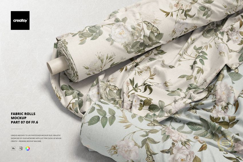 Fabric Rolls Mockup (07/FFv.6) - mockup screenshot 1