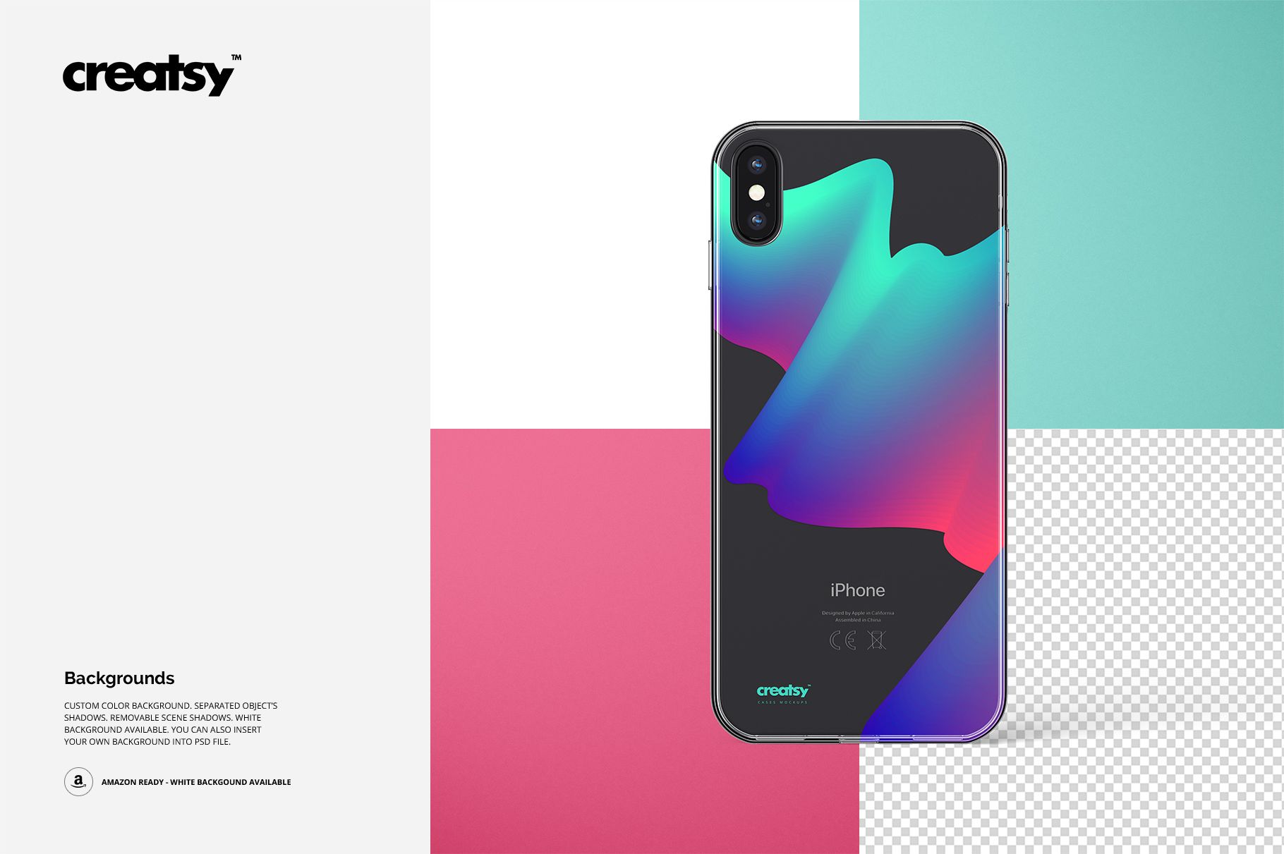 iPhone XS Max Clear Case Mockup Set - mockup screenshot 12