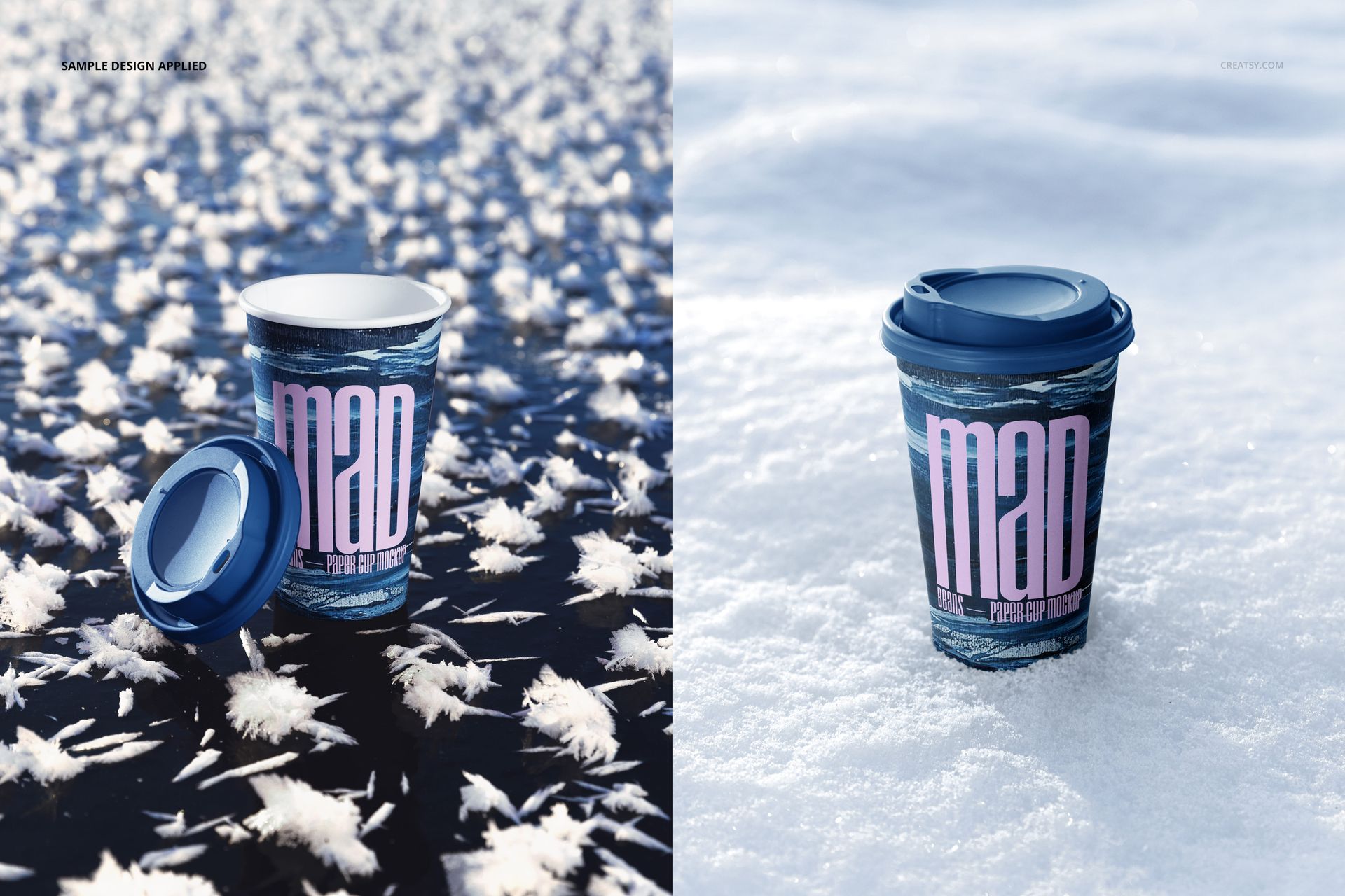 Winter Paper Cup Mockup Set v.4 - mockup screenshot 3