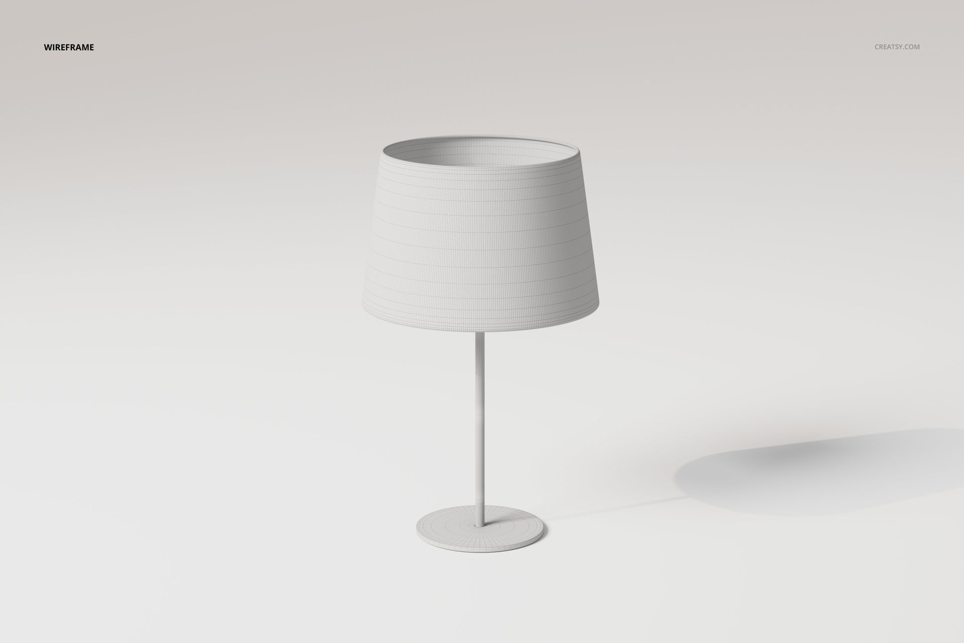 Cylindrical Shade Desk Lamp 3D Model - mockup screenshot 4