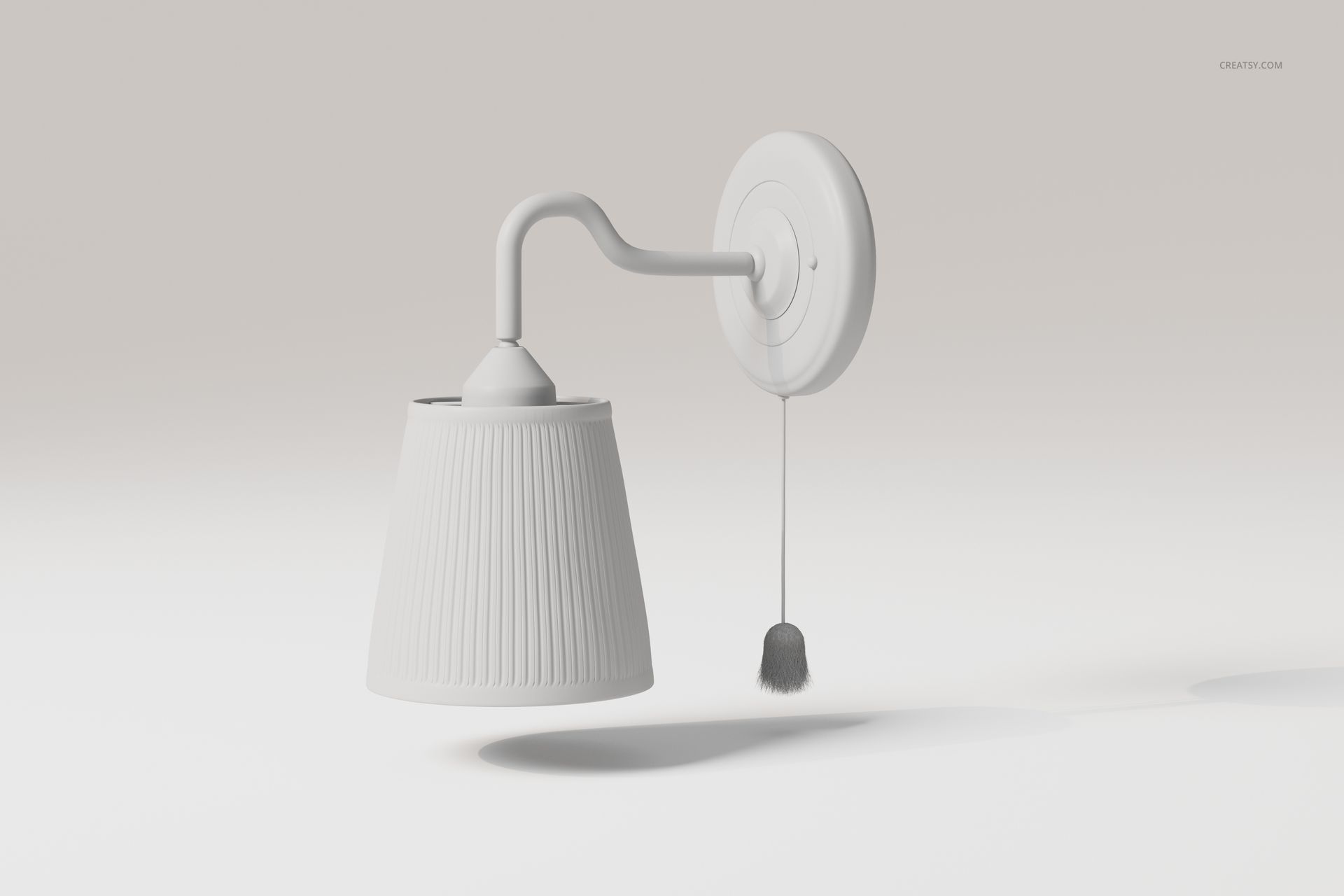 Scandi Style Wall Lamp 3D Model - mockup screenshot 3