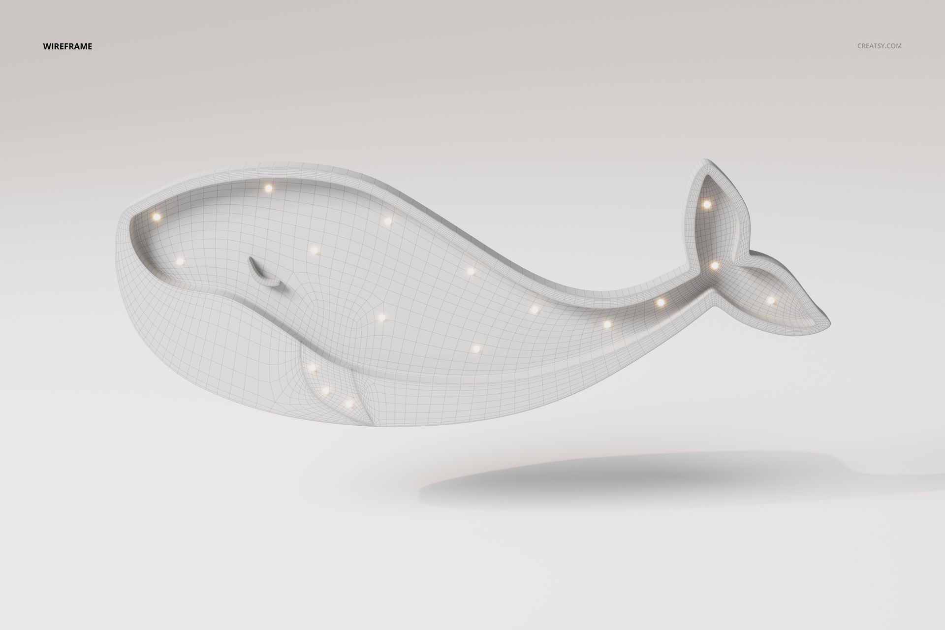 Whale Wall Lamp 3D Model - mockup screenshot 5