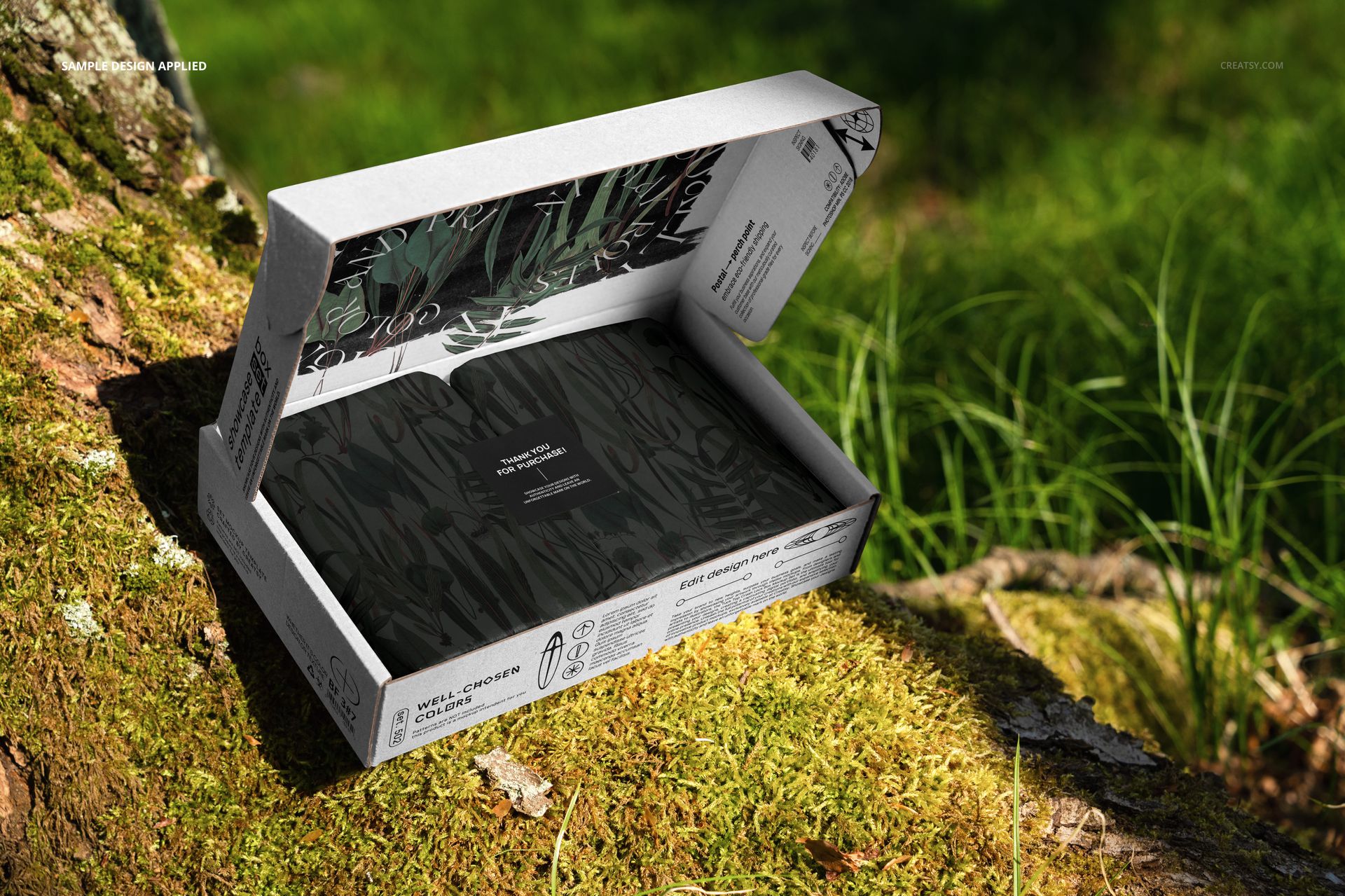 Mailing Box in Forest Mockup Set - mockup screenshot 3