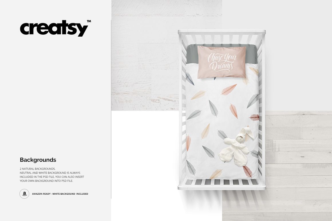 Crib Bedding Mockup - mockup screenshot 4