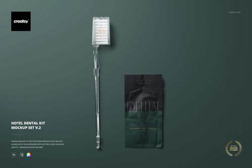 Hotel Dental Kit Mockup Set v.2 - mockup preview 1
