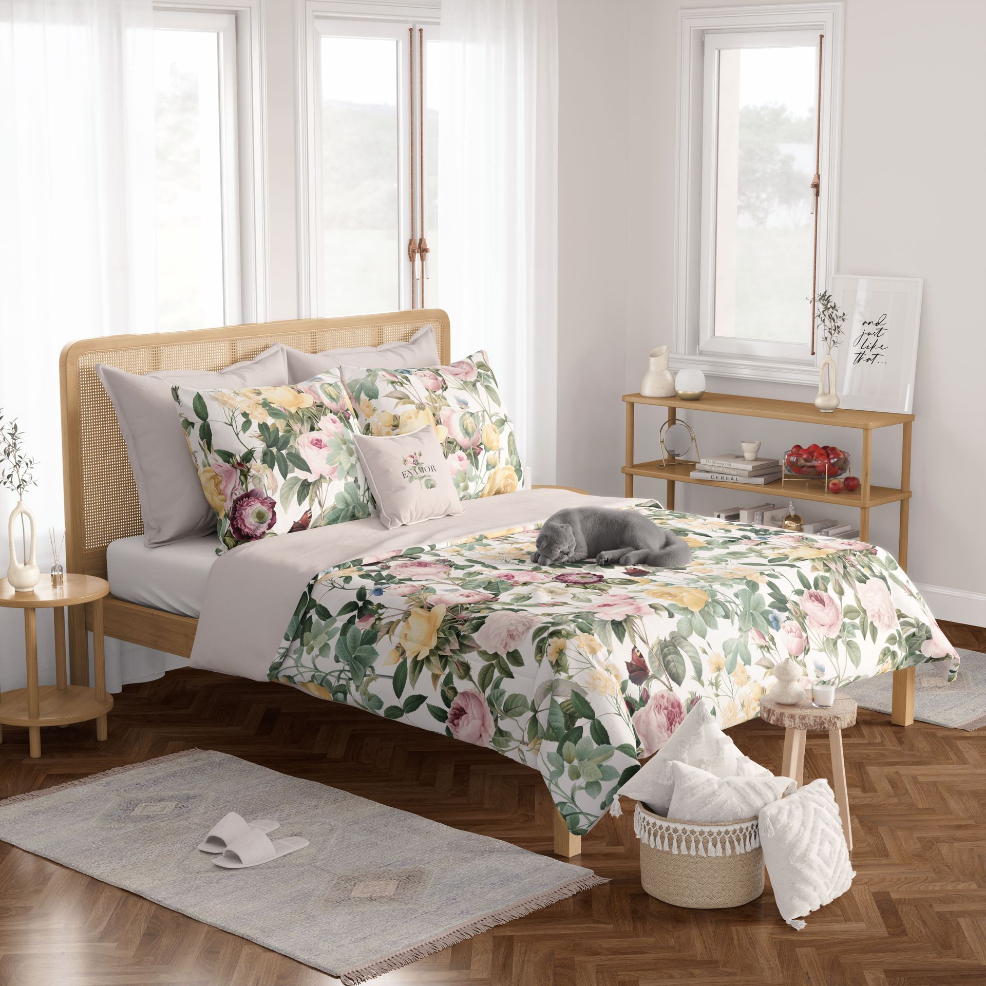 Boho Bedroom Bedding Mockup Set