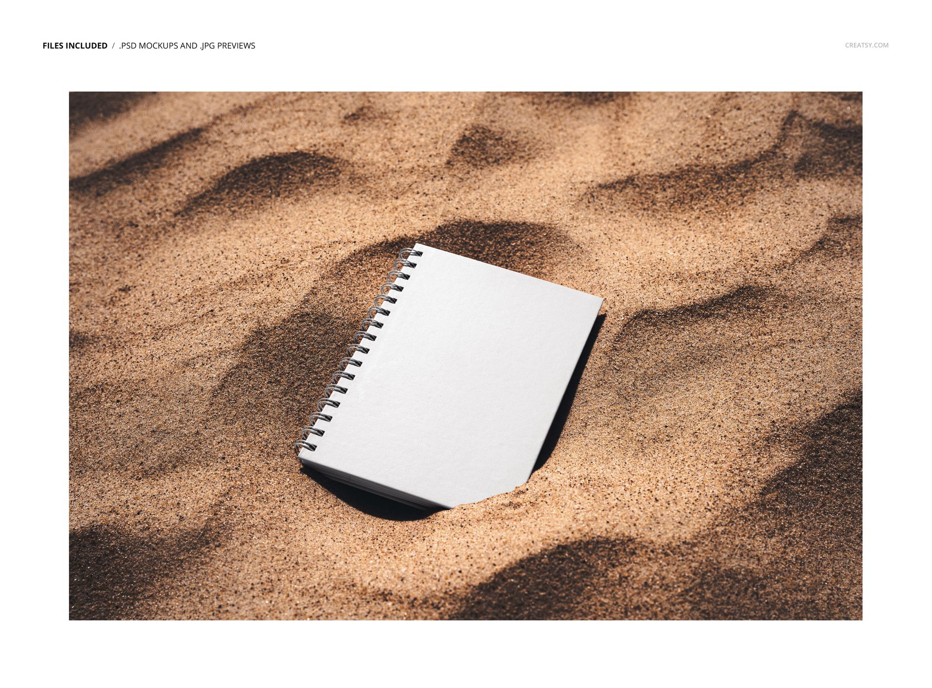 Spiral Planner on the Sand Mockup - mockup screenshot 2