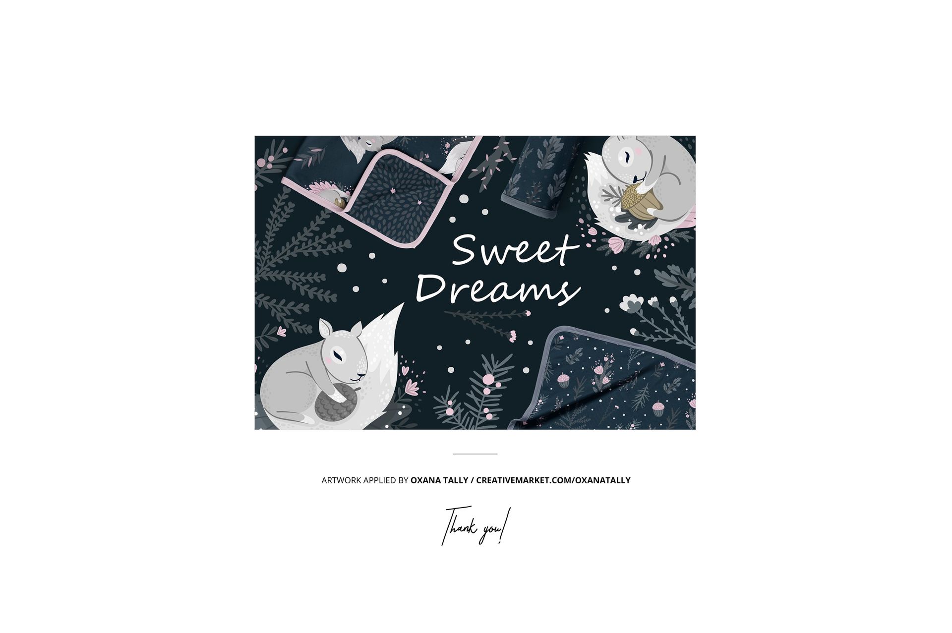 Double-sided Baby Bedding Set Mockup Set - mockup screenshot 21