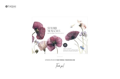 Rectangular fleece throw blanket mockup with watercolor floral pattern in purple and beige, front view on white background.