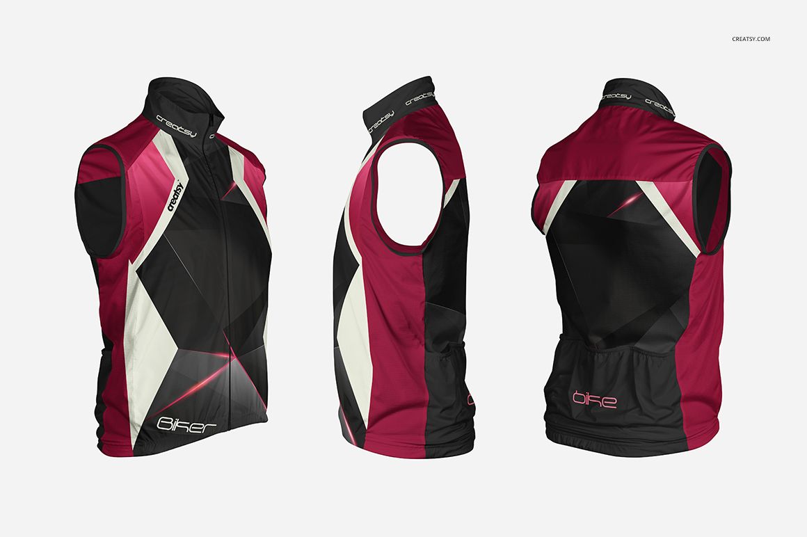 Cycling Vest Mockup Set - mockup screenshot 3
