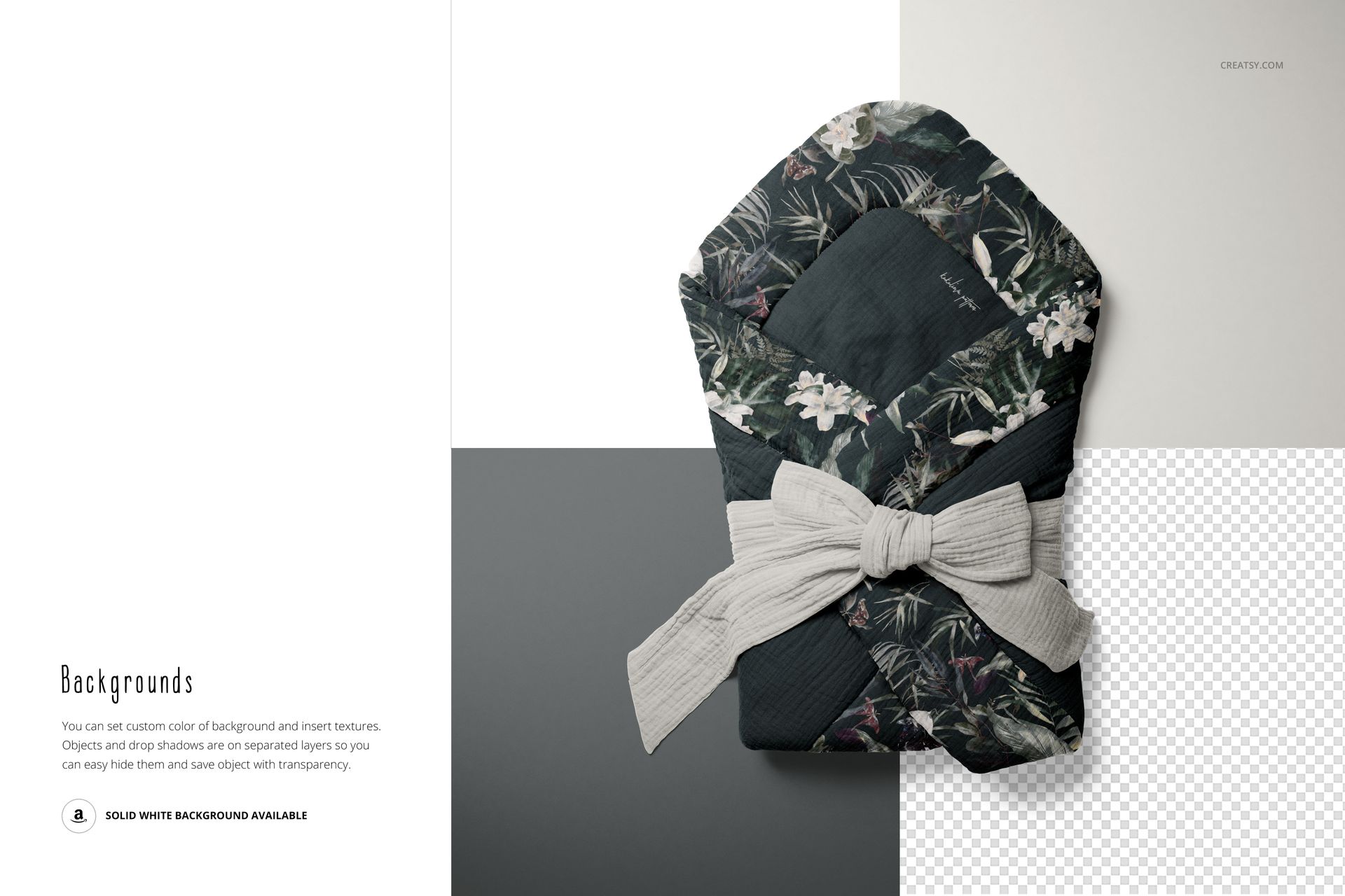 Muslin Baby Wrap Mockup Set (11/LFv.2) - mockup screenshot 9