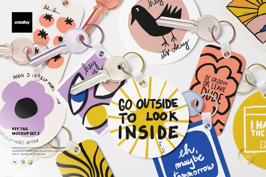 Key Tag Mockup Set 2 - mockup screenshot 1