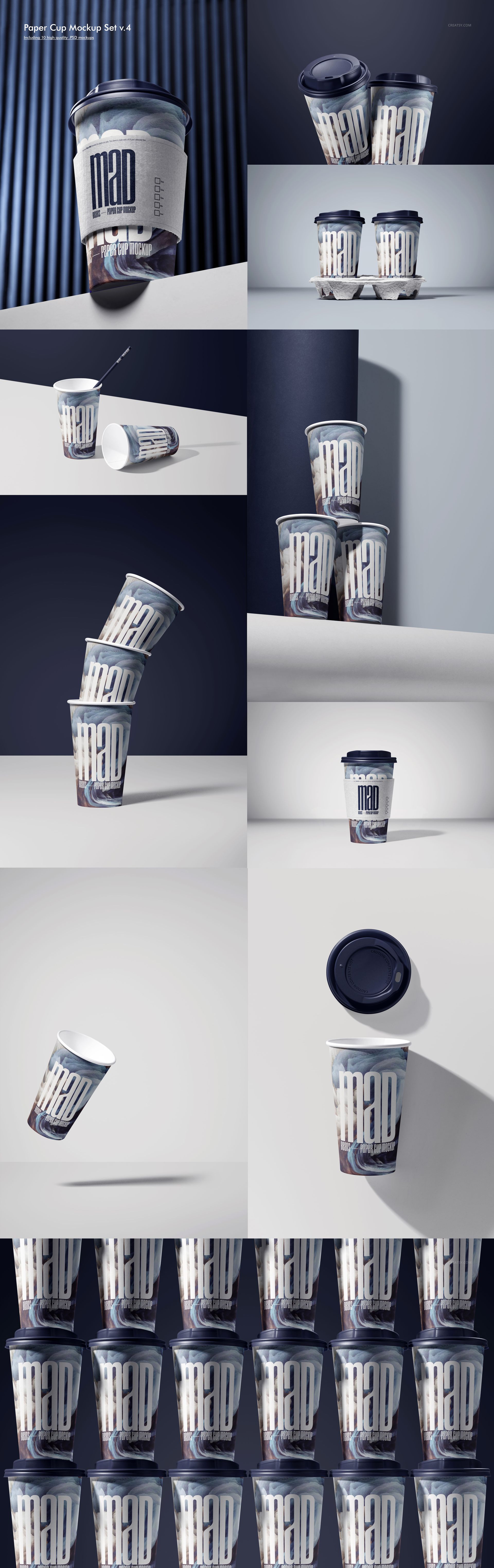 Paper Cup Mockup Bundle - mockup screenshot 22
