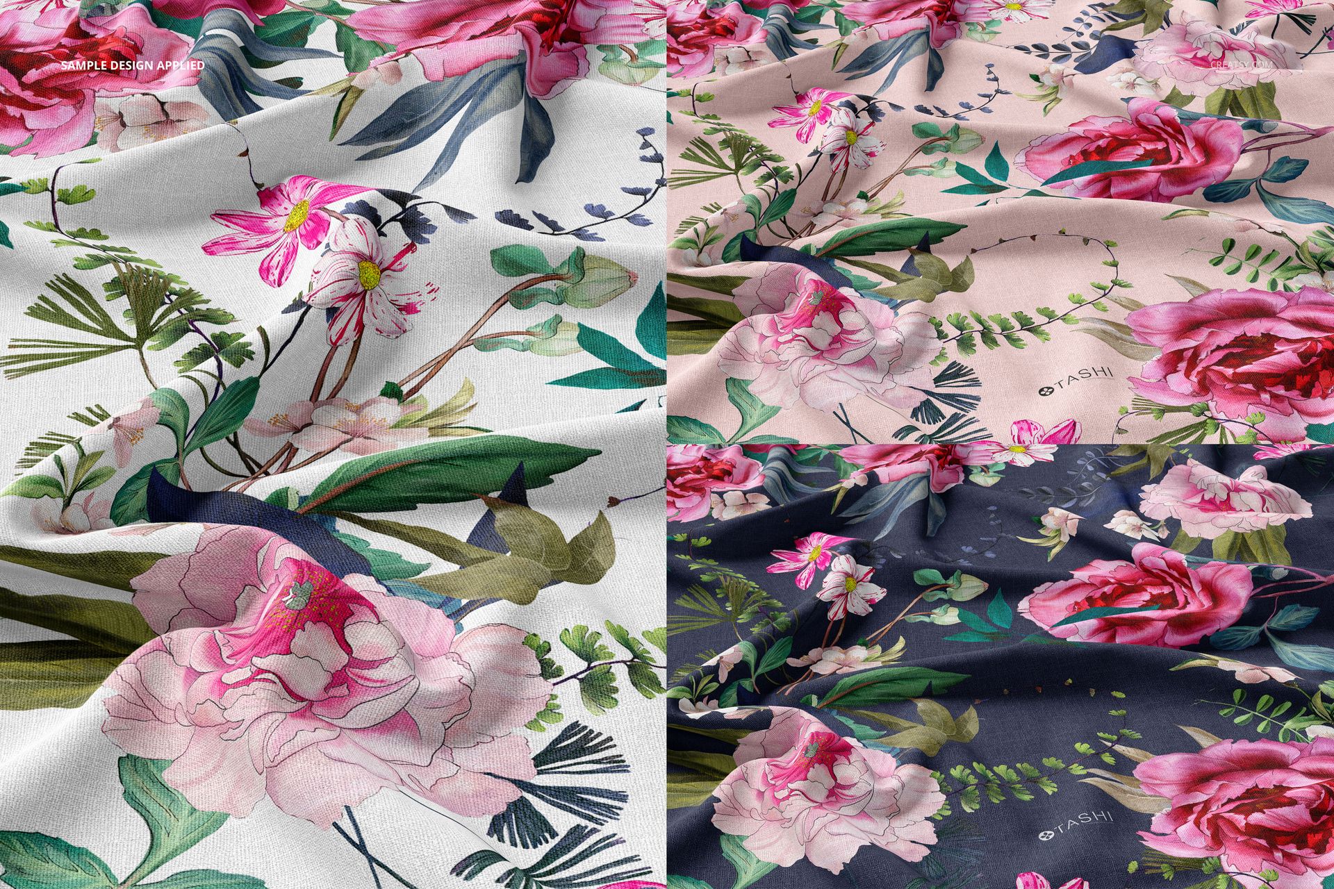 Cotton Fabric Closeup Mockup (03/FFv.11) - mockup screenshot 4