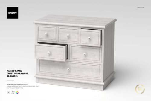 Raised Panel Chest of Drawers - mockup preview 1