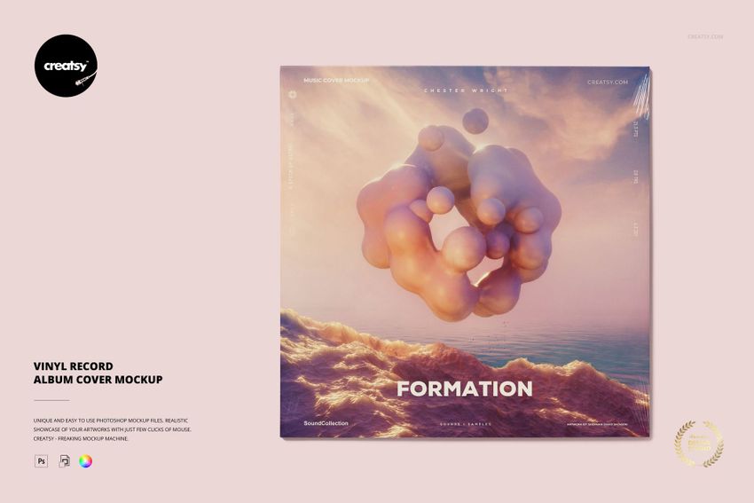 Vinyl Record Album Cover - mockup screenshot 1