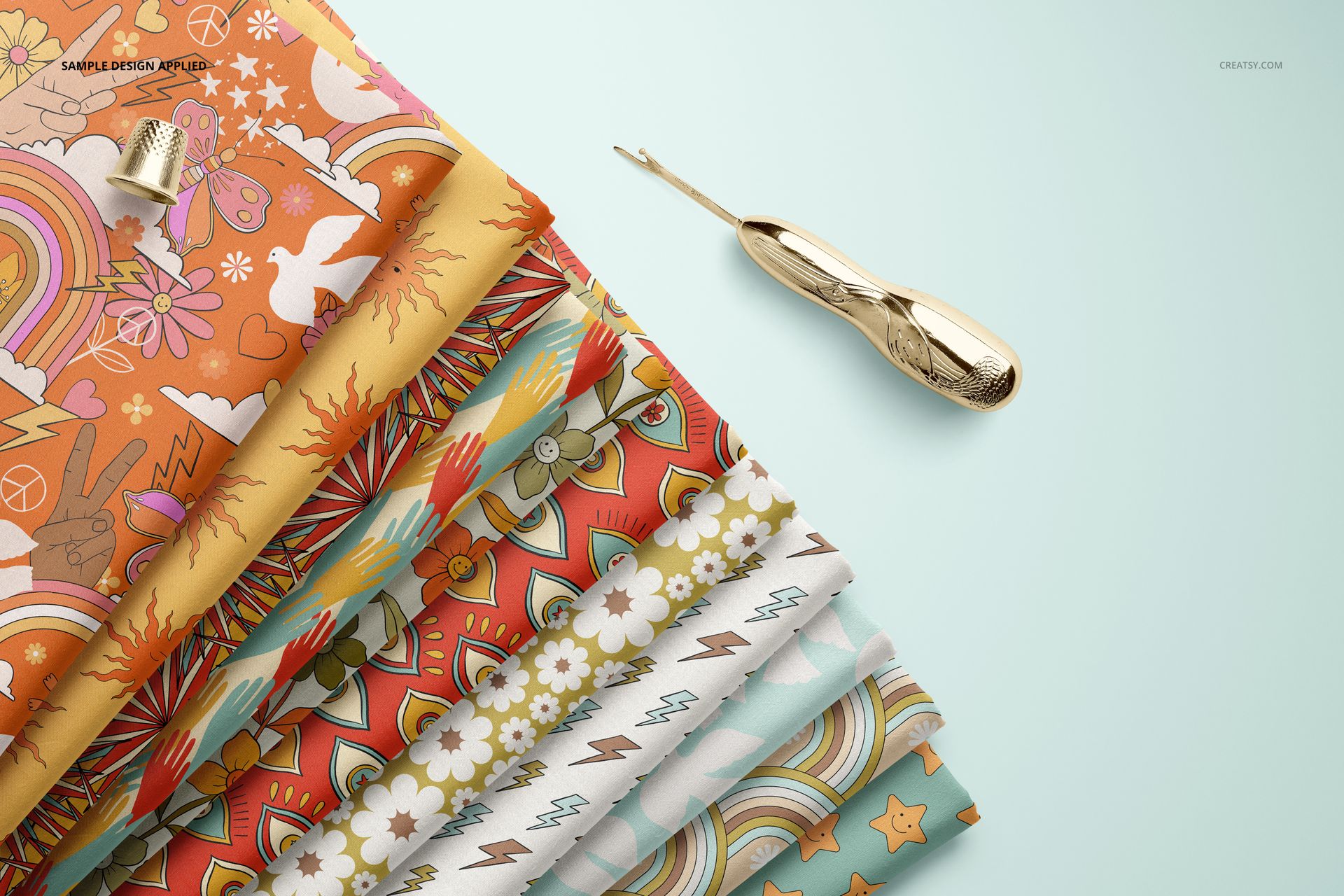 Folded Fabrics Mockup (20FFv.11) - mockup screenshot 4