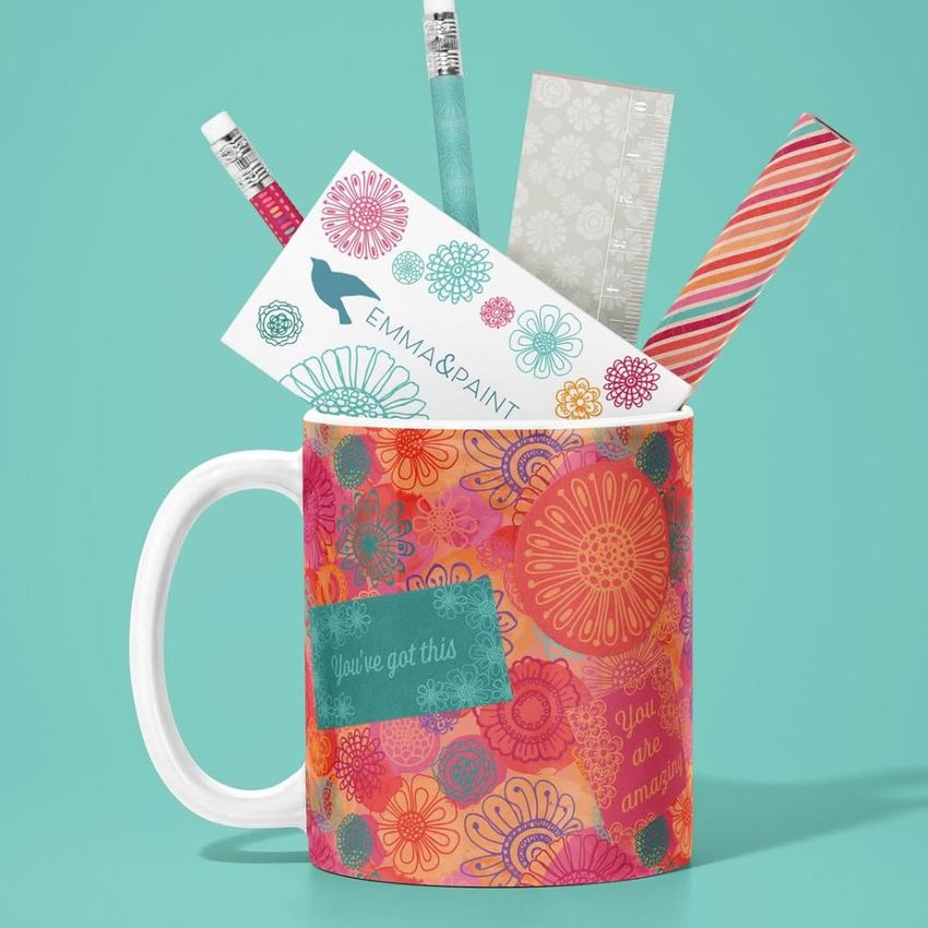 Bold Florals by Emma Hopkinson - Files in Use example