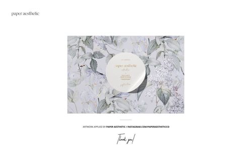 Bedroom bedside table lamp wallpaper mockup featuring a floral pattern in soft pastel tones, front view layout.