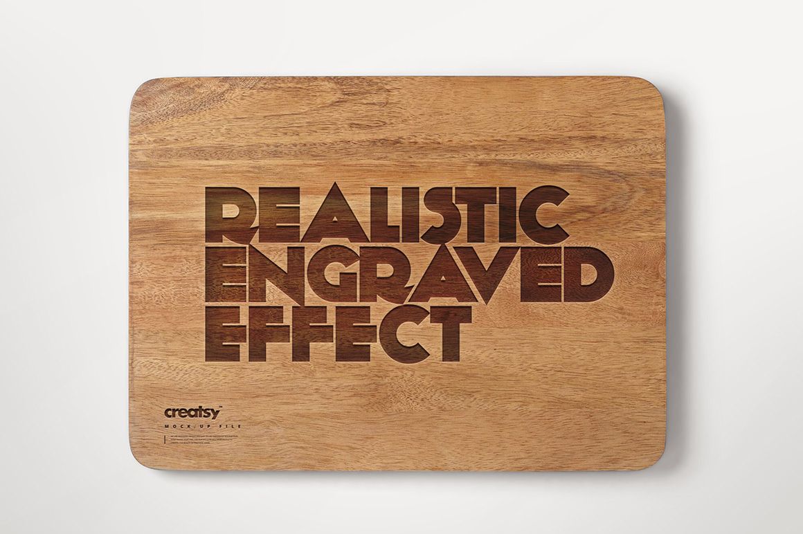 Engraved Wooden Board 1 Mockup - mockup screenshot 4