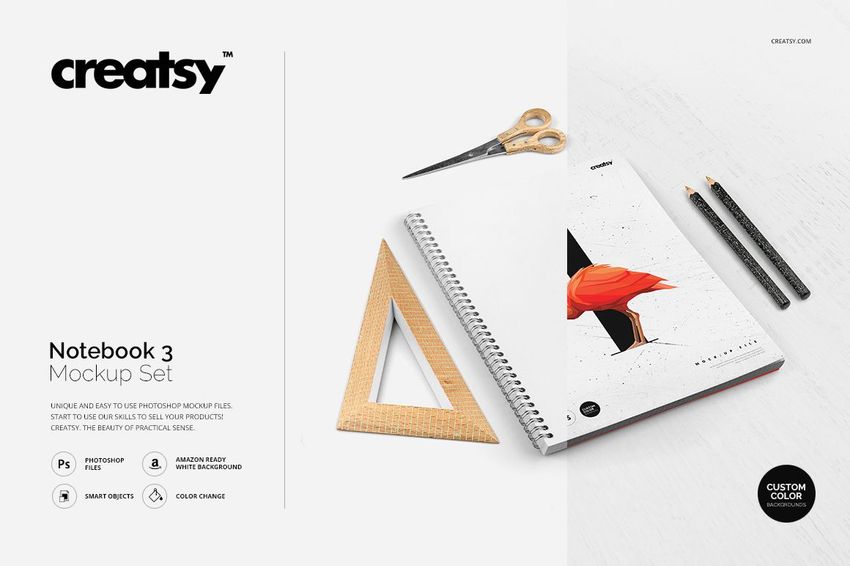 Notebook 3 Mockup Set - mockup screenshot 1