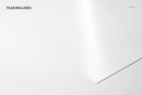 A3 size fine art print mockup featuring a detailed corner view of baryta gloss paper with subtle sheen and bright surface.