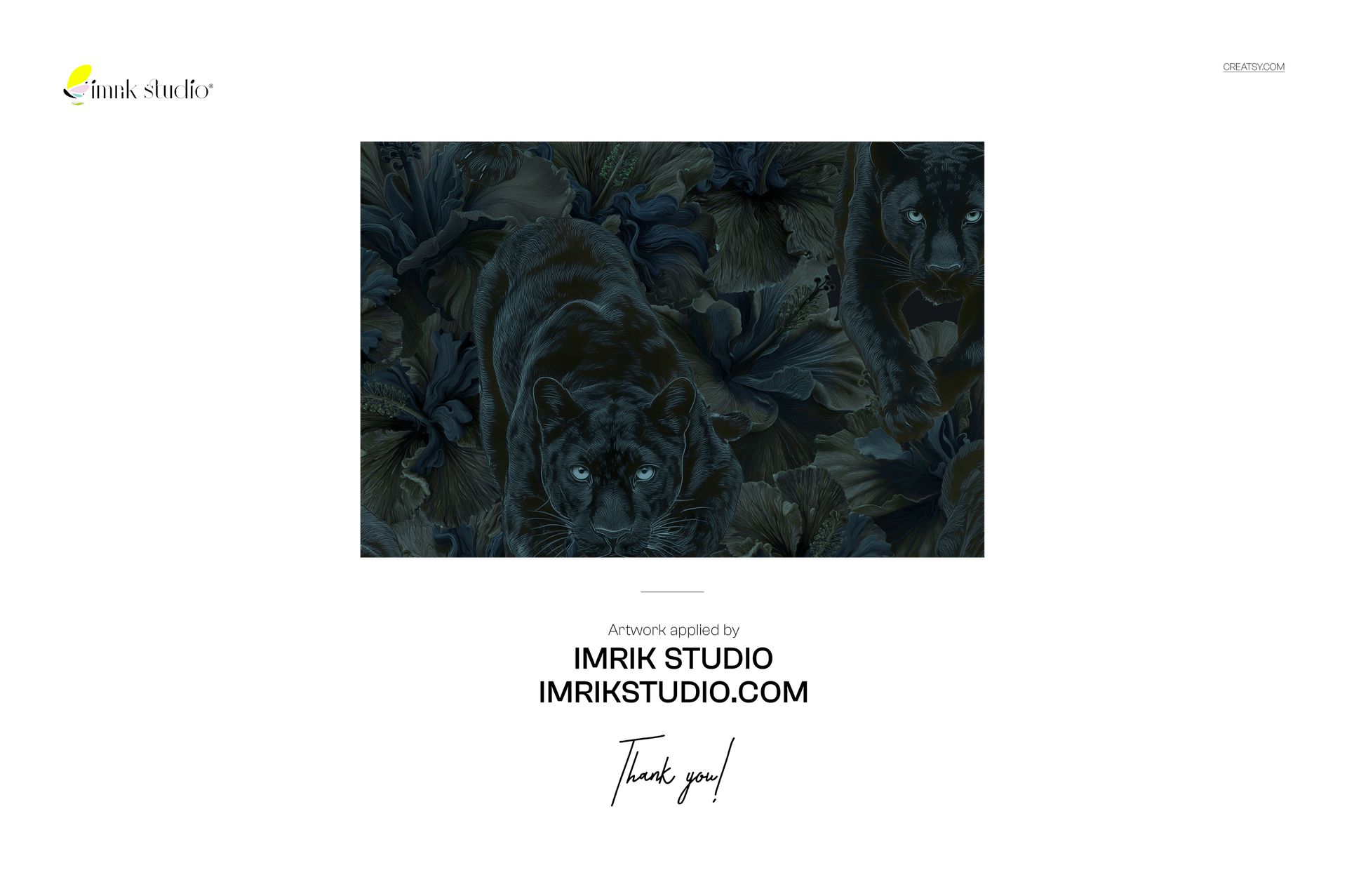 Framed bedroom wall art mockup showing dark floral and panther illustration, displayed in a modern hotel-style interior, front view.