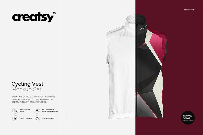 Cycling Vest Mockup Set - mockup screenshot 1