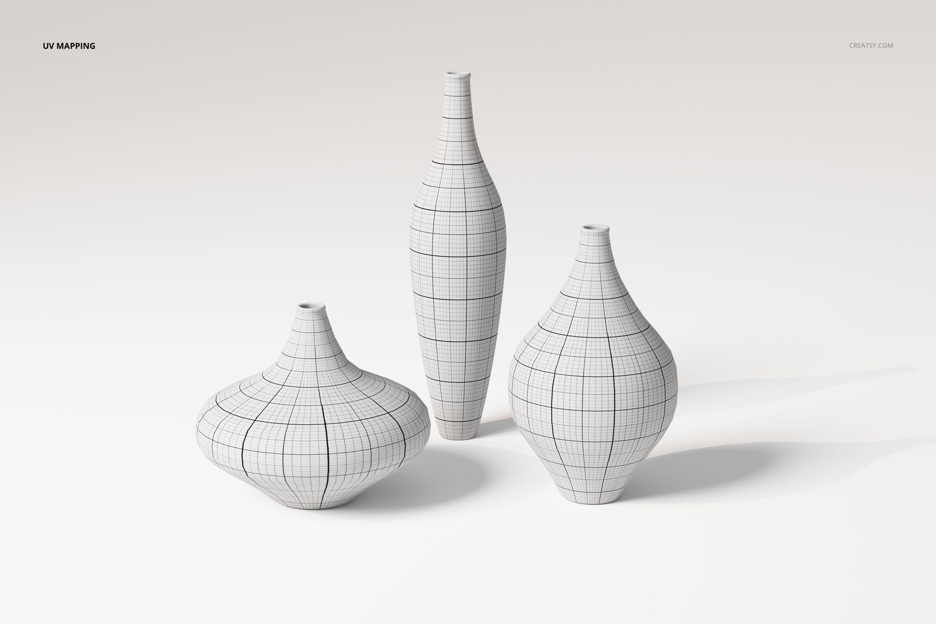 Decorative Vases - Different Sizes 3D Model - mockup screenshot 5