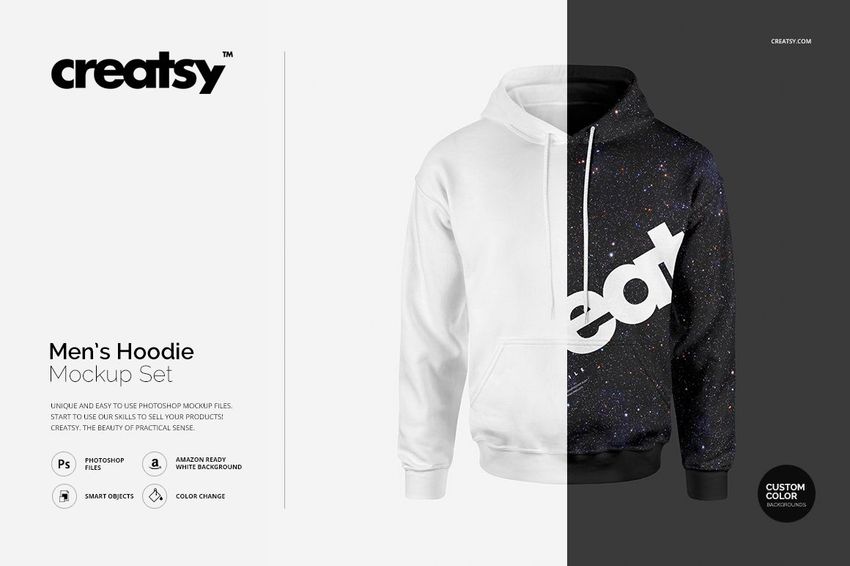 Men's Hoodie Mockup Set - mockup screenshot 1